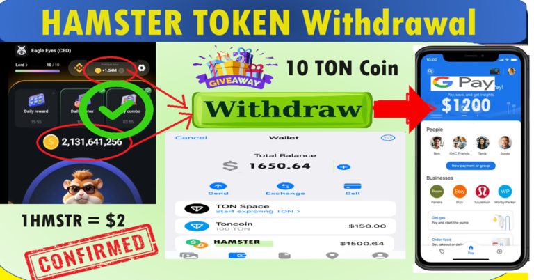 How to withdraw Hamster Token step by step gide Buy Sell Hamster Token through TON wallet - Copy